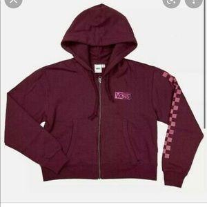 NWT Vans Half Blast Crop Hoodie
